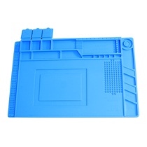 Mobile phone repair heat insulation pad silicone pad high temperature anti-static table pad blue home appliances computer White soft heat insulation M