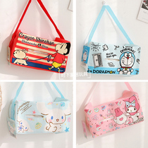  Cute car tissue cover fabric cartoon hanging type pumping paper cover car tissue box car tissue bag hanging type