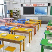 Educational institutions Desk training Table and chair combination Primary and secondary school students Painting calligraphy school Cram school Desk school