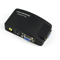 AV to VGA converter Set-top box transfer display change TV watch receiver video lotus head to VGA