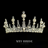 Man Tingfang 2020 new Cindyla high-end bride female wedding headdress European bead diamond crown jewelry
