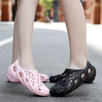 Baotou coconut hole sandals Lightweight non-slip quick-drying beach shoes women can go into the water sandals women ins tide hole shoes