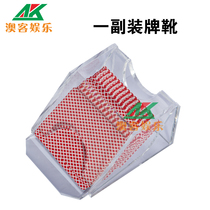 Baccarat dealer 1 pair of cards manual transparent black licensing boots high grade 21 points Texas poker hair