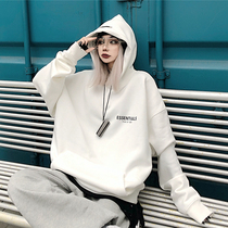 FOG double line ESSENTIALS High Street wind loose leisure hoodie men and women Tide brand spring autumn couples sweater