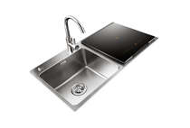 Square Cookware Sink Dishwasher home Kitchen Sink Integrated Flush with double groove minimis Rustic Fashion