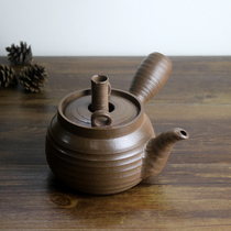 Chai-fired sand and stone-piercing pot old rock mud kettle coarse pottery pot tea maker olive carbon charcoal fire side pot electric pottery pot