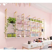 Boutique shelf display rack nail art shelf wall hanging net red nail polish skin care cosmetics container display
