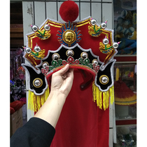 Handmade custom ancient opera drama supplies drama helmet military commander helmet