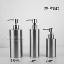 Factory direct multifunctional 304 stainless steel cylindrical emulsion bar countertop soap bottle hand sanitizer storage