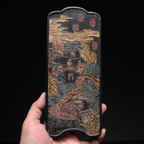 The antiques of the ancient Huizhou non - legacy art object pine pine ink - chen ink ingot win copy