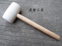 Special price wooden handle rubber hammer black leather hammer rubber hammer really cooked glue