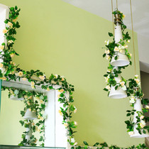 Wedding supplies wedding props simulation plastic flower simulation rose rattan wedding wedding room staircase decoration pull flower