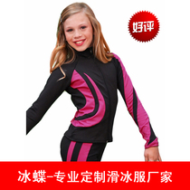The fire Ice Butterfly figure skating training suit childrens childrens skating training suit skating training suit jacket