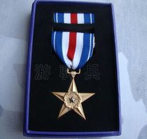 Metal Badge American Medal US Silver Star Medal American General Medal Set