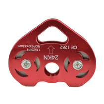 Golmud double-axle double-pulley crossing pulley steel cable pulley rope pulley ropeway pulley rescue HL917