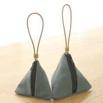 Original Little Clear New Hand Grab Zero Wallet Brief Zongzi Canvas Cosmetic Seal Jewelry Card Key Cashier Bag