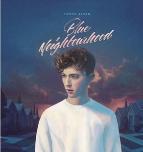 戳爷 特洛耶希文troye sivan 亲笔签名blue neighbourhood cd专辑