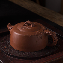 Gu Yaming master all handmade Mei Xiang spring well-made tea pot tea set