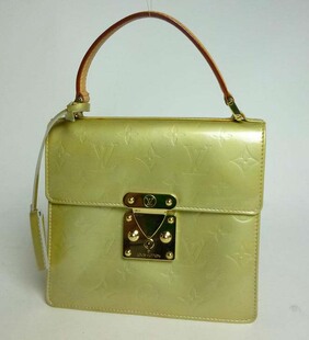 lv 经典漆皮压花小方包手提包 二手 正品包邮 特价女包d0389