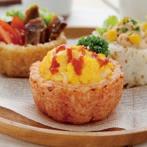 Wo head mold can eat rice Cup diy baked rice Rice Group creative lunch gadget
