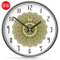 Li Li art wall clock wall watch Tibetan pattern living room creative quartz clock silent clock Personality big clock