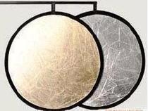 Foldable gold silver and white double-sided reflector (110CM) choose a delivery carrying case