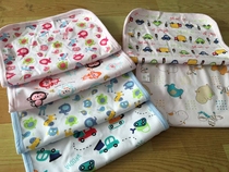 Newborn baby Compartments Urine Mat Pure Cotton Knit Bamboo Fiber Two Sides With Baby Waterproof Urine Mat 30 * 45