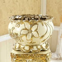 European ceramic flowerpot vase flowerware large flowerpot green orchid flowerpot