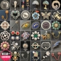 Professional Amashte high-end brooch ins tide personality new counter genuine spider elephant with jewelry corsage