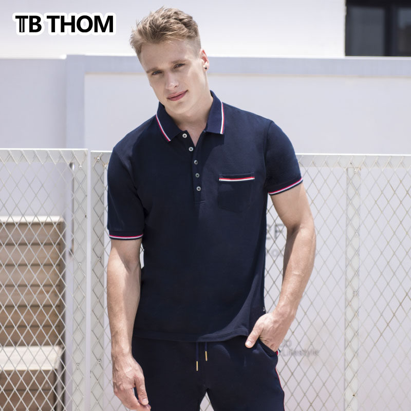 短袖polo衫撞色翻领t恤保罗衫商务休闲男式