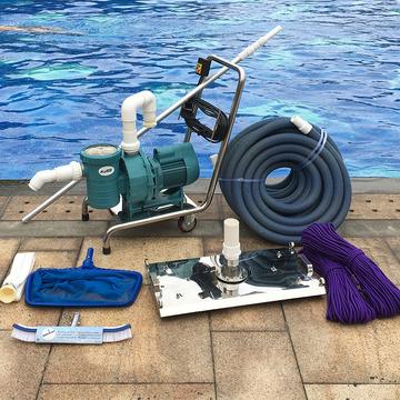 游泳池吸污机双人手动鱼池吸污泵池底