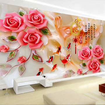 钻石画花开富贵九鱼图家和万事兴砖石画满钻