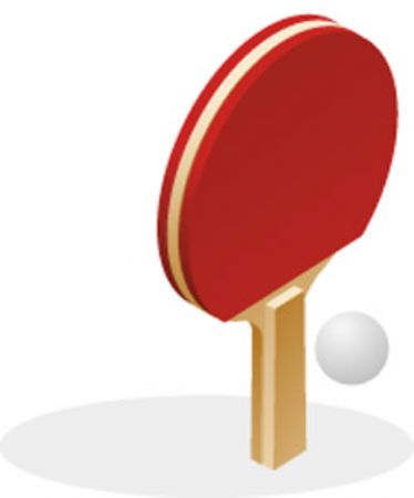 运动元素乒乓球羽毛球店
