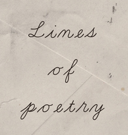 詩行 Lines of Poetry