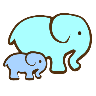 象妈妈和它的小象