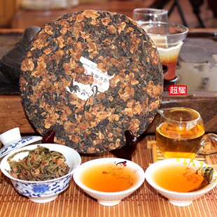 云南普洱茶叶 07年勐库西半山公弄古树茶花饼纯料 锦上添花 400克