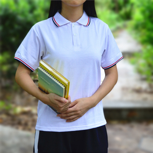 2016高中校服夏装普宁新世纪校服短袖上衣纯棉休闲男女通用运动服