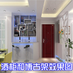 图片博古架家装效果室内客飞机餐厅装修设计效果图欧式现代风格厦航酒柜v图片设计图图片