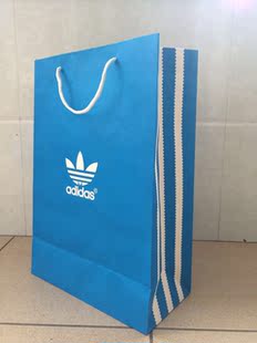 阿迪达斯adidas originals三叶草手提袋环保纸袋子购物袋工厂直销