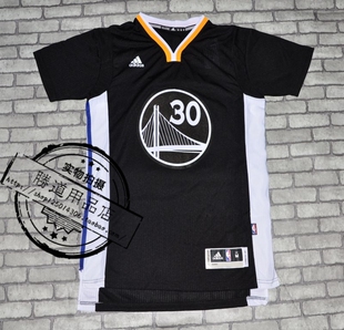 nba正品 勇士队30号 库里球衣短袖 套装 黑色篮球服背心新版sw 新品