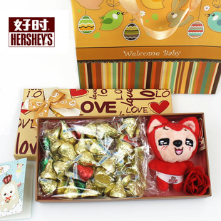 包邮好时之吻巧克力礼盒kiss糖果52颗送男女友生日61儿童节礼物 新品