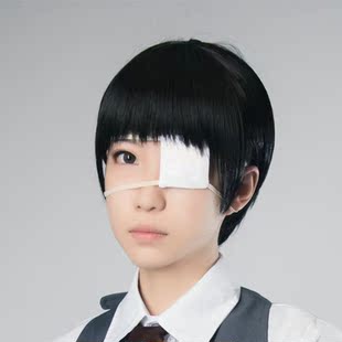 中二病cos万用★动漫白色单眼罩/可日常眼睛散光医用护眼罩~包邮 新品