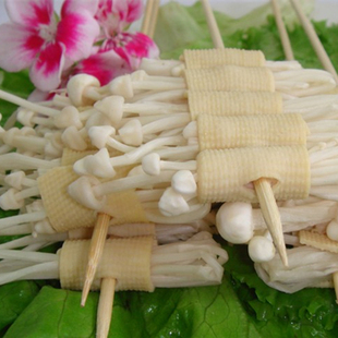 太原户外烧烤食品 豆皮卷金针菇10串 新品上架 ￥ 10.0 ￥10