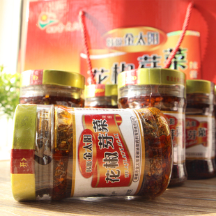 金太阳花椒芽菜陕西韩城特产食品辣条面包油辣椒酱夹馍酱 新品上架