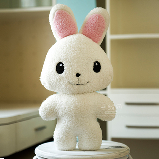 新款布艺手工娃娃不织布宝宝玩具卡通玩偶公仔兔小白diy材料包 新品