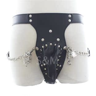 带锁的内裤性用品成人用品 女用穿戴内裤sm男用穿戴阳具震动肛塞