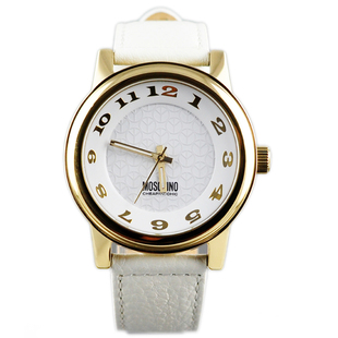 moschino莫斯奇诺手表 真皮带休闲时尚腕表防水石英女士手表 新品上架
