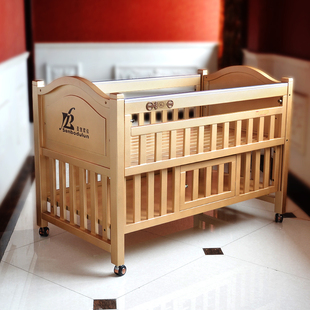 圣宝度伦正品婴儿床实木 欧式多功能宝宝床带音乐加长变书桌环保 新品