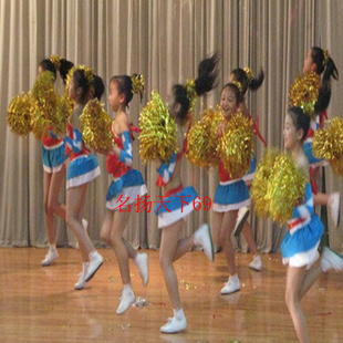 健美操细丝小孩啦啦队舞台花球幼儿舞蹈体操道具六一表演拉拉手花