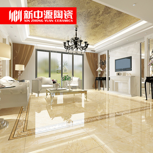 新中源陶瓷 全抛釉面瓷砖800x800玉石地砖墙砖欧式 琥珀玉809602 新品